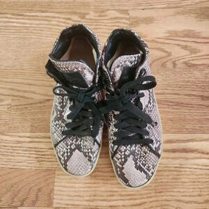 GUC Rag & Bone Leather Snakeskin Sneakers, Size 7